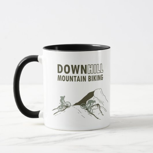 Mug VTT en descente (Gauche)