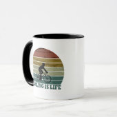 Mug Vtt Vélo Tout Terrain Drôle Cyclisme (Devant gauche)