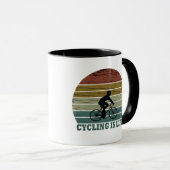 Mug Vtt Vélo Tout Terrain Drôle Cyclisme (Devant droit)