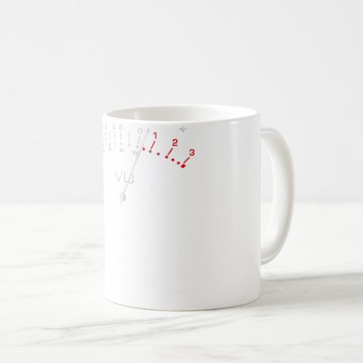 Mug VU Meter T Sound Engineer Hi Fi Analog Tee (Devant droit)