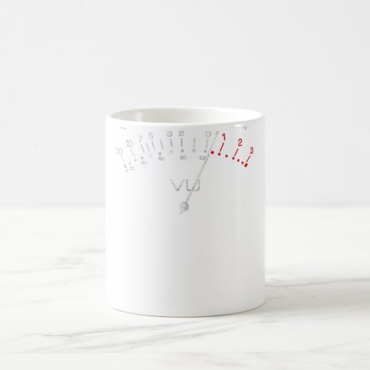 Mug VU Meter T Sound Engineer Hi Fi Analog Tee (Centre)