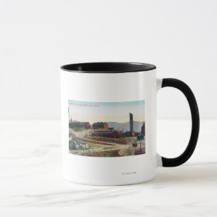 Mug Vue aérienne d'anaconda et de mines de Neversweat