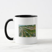 Mug Vue aérienne de Burbanks Ferme expérimentale (Gauche)