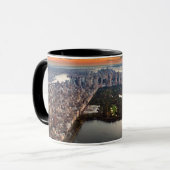 Mug Vue aérienne de Central Park au coucher du soleil (Devant gauche)