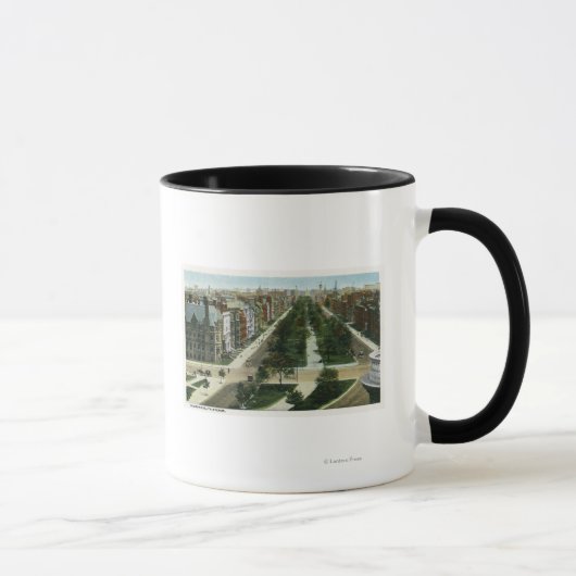 Mug Vue aérienne de Commonwealth Avenue (Droite)