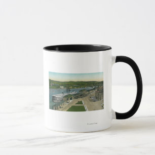 Mug Vue aérienne de dock de navigation du Hudson
