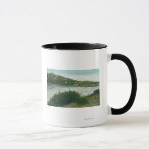 Mug Vue aérienne de la baie du Belvedere, Hotel Belved