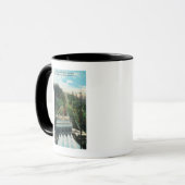 Mug Vue aérienne de la centrale électrique Electron (Devant gauche)