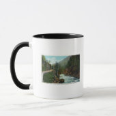 Mug Vue aérienne de la rivière Ausable près de Wilming (Gauche)