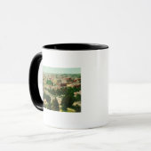 Mug Vue aérienne de la ville (Devant gauche)