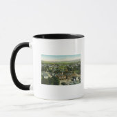 Mug Vue aérienne de la ville, de la caserne d'incendie (Gauche)