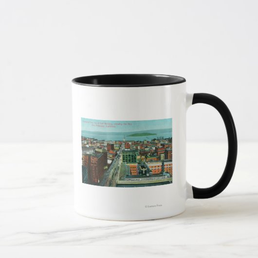 Mug Vue aérienne de la ville depuis l'édifice de l'app (Droite)