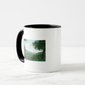 Mug Vue aérienne de la ville depuis les collines (Devant gauche)