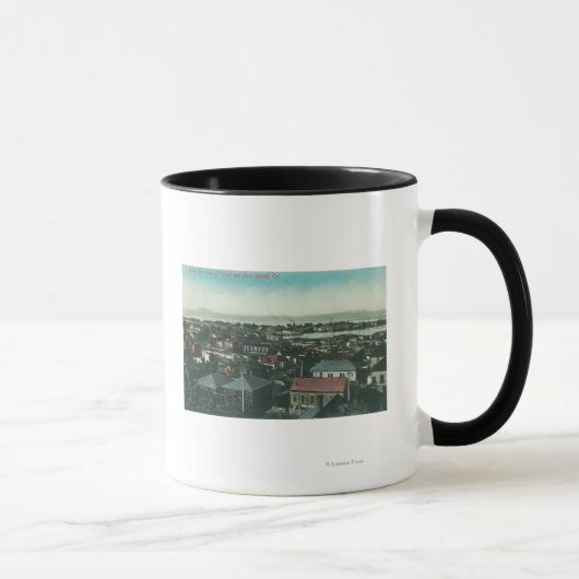 Mug Vue aérienne de la ville et de Mare Island (Droite)
