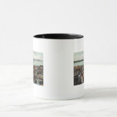 Mug Vue aérienne de la ville et du port (Centre)