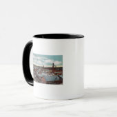 Mug Vue aérienne de la ville, TracksNampa, ID (Devant gauche)