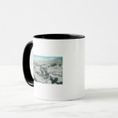 Mug Vue aérienne de la villeMariposa, CA (Devant gauche)