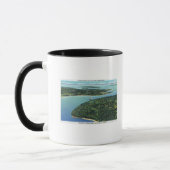 Mug Vue aérienne de l'entrée de Somes Sound (Gauche)
