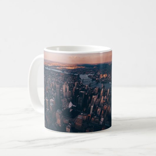 Mug Vue aérienne de NYC (Devant gauche)