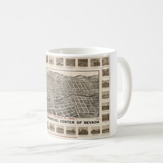 Mug Vue aérienne de Reno, Nevada (1907) (Devant droit)