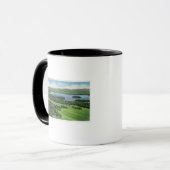 Mug Vue aérienne de Saranac Inn Golf Course & (Devant gauche)