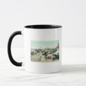 Mug Vue aérienne de Tent City et Amusement Plaza (Gauche)