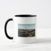 Mug Vue aérienne de TownDallas, OU (Gauche)