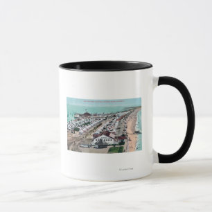Mug Vue aérienne de ville de tente de del Coronado