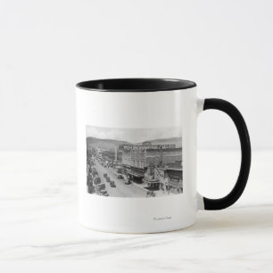 Mug Vue aérienne de ville StreetLa grande, OU