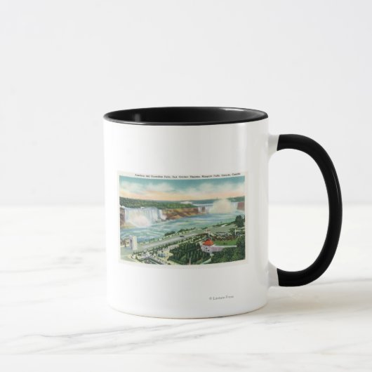 Mug Vue aérienne d'Oakes Garden Theatre et Falls (Droite)