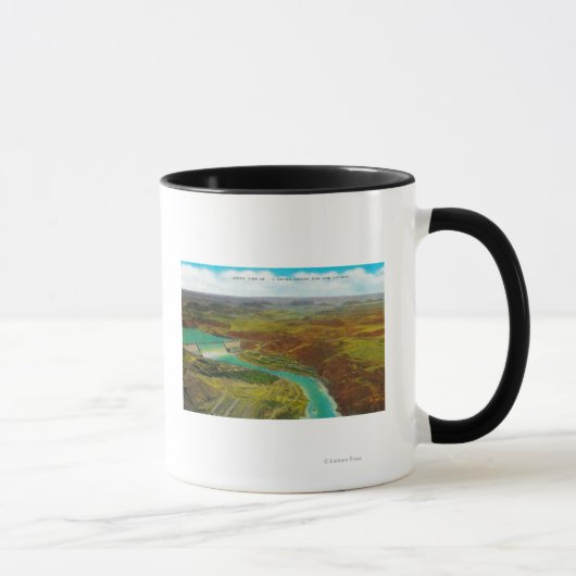Mug Vue aérienne du barrage de Grand Coulee (Droite)