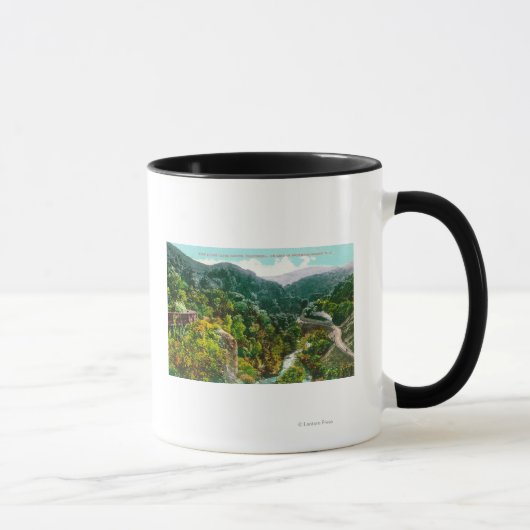 Mug Vue aérienne du canyon, Trai Pacifique Sud (Droite)