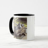 Mug Vue aérienne du château, conçue pour Nicholas (Devant gauche)