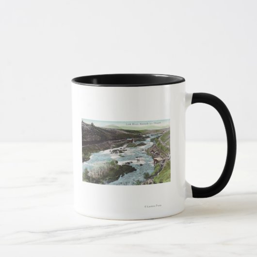 Mug Vue aérienne du comté de Link RiverKlamath, OU (Droite)