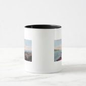 Mug Vue aérienne du débarquement du ferry et du nord (Centre)