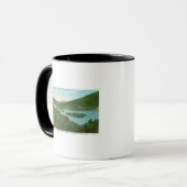 Mug Vue aérienne du lac (Devant gauche)