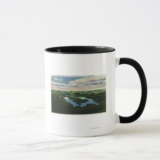 Mug Vue aérienne du lac Placid (Droite)