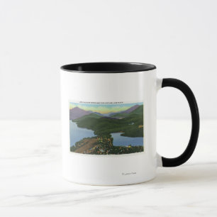 Mug Vue aérienne du lac Placid et du lac Mirror