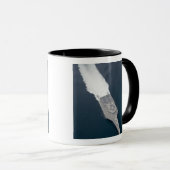Mug Vue aérienne du navire de combat littoral (Devant droit)
