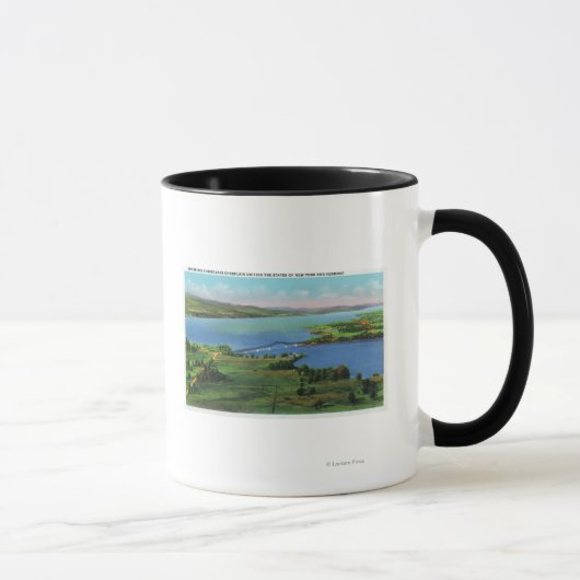 Mug Vue aérienne du nouveau pont reliant NY et VT (Droite)