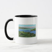 Mug Vue aérienne du nouveau pont reliant NY et VT (Gauche)