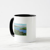 Mug Vue aérienne du nouveau pont reliant NY et VT (Devant gauche)