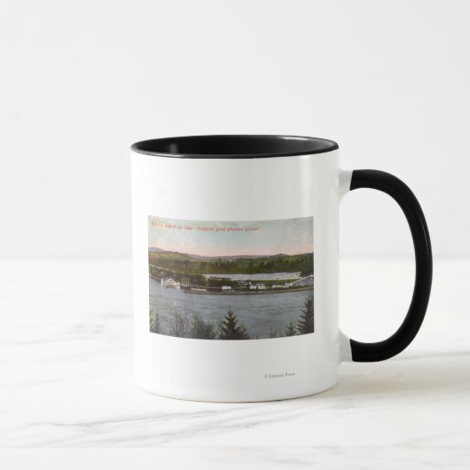 Mug Vue aérienne du parc d'attractions Oaks (Droite)