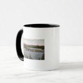 Mug Vue aérienne du parc d'attractions Oaks (Devant gauche)