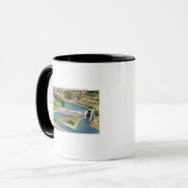Mug Vue aérienne du Plante d'alimentation du barrage d (Devant gauche)