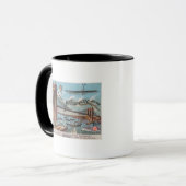 Mug Vue aérienne du pont Willimantic (Devant gauche)