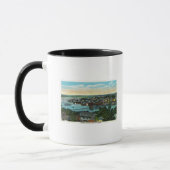 Mug Vue aérienne du port de Boothbay (Gauche)