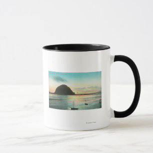 Mug Vue aérienne du rocher Morrow et de la baie