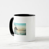 Mug Vue aérienne du rocher Morrow et de la baie (Devant gauche)