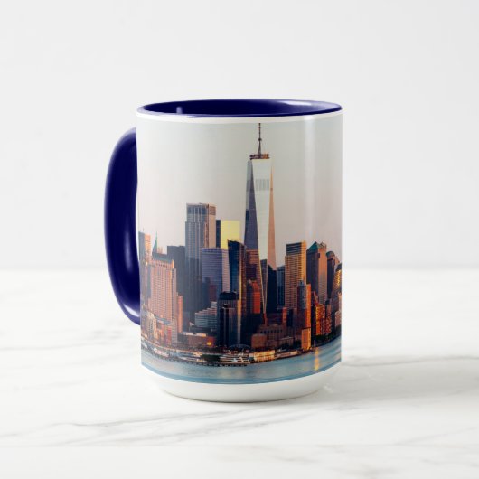 Mug Vue aérienne du World Trade Center du Sunset de Ne (Devant gauche)